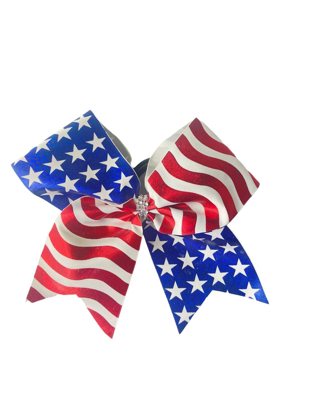 Unbranded Girls' American Flag Bow Tie Hair Accessory